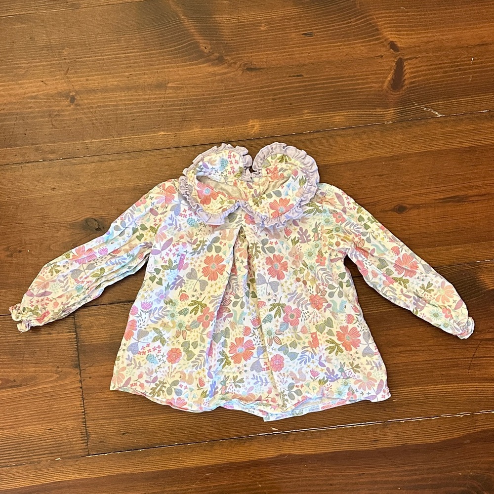Floral Long Sleeve Baby Blouse